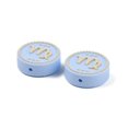 thumbnail image 2 of Food Grade Silicone Focal Beads Round with Twelve Constellations Virgo 25x9.5mm Hole: 2.5mm, 2 of 3