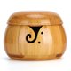 thumbnail image 1 of Cuenco de madera para almacenamiento de hilo, respetuoso con el medio ambiente, circular para el hogar con tapa, caja hecha a mano, 1 of 5