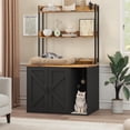 thumbnail image 4 of MAROUTE 55"H Cat Litter Box Enclosure, Hidden Wooden Litter Box Furniture, Indoor Privacy Cat House Cabinet, Decorative Pet Shelter for Large Cats and Multi-Cat Household, 4 of 6