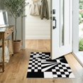 thumbnail image 2 of ODIKA 2'x3' Washable Samll Area Rug Black White Geometric Illusion Design Accent Contemporary Visual Puzzle, Bold Contrast for Entryway, Kitchen, Laundry Room, Non-Slip, Low Pile, 2 of 7