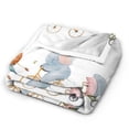 thumbnail image 2 of KLL Fleece Blanket Plush Throw Blanket Animals in Transport ,Soft Fuzzy Cozy Flannel Blanket for Couch Sofa Bed.(50"x40" ), 2 of 7