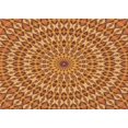 thumbnail image 1 of Ahgly Company Tapis d'Intérieur Lavables en Machine, Rectangle Transitionnel Brun Acajou, 5' x 7', 1 of 7