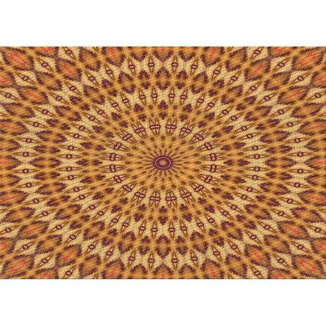 Ahgly Tapis Rectangulaire Lavable en Machine Intérieur Transitionnel Acajou Brun, 2 Pieds x 3 Pieds