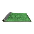thumbnail image 2 of Ahgly Company Indoor Round Oriental Emerald Green Industrial Area Rugs, 7' Round, 2 of 4
