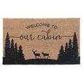 thumbnail image 1 of Coir Door Mat (Welcome To Our Cabin), 1 of 2