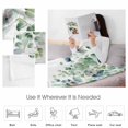 thumbnail image 5 of Fleece Blanket Ombre Green Eucalyptus Farm Blankets, Soft Cozy Warm Flannel Throw Blanket, Gradient Flower Butterfly Blanket for Bed Couch Sofa,40x60In, 5 of 9