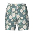 thumbnail image 4 of Lsque Mens Swim Trunks Flower Pattern - Bathing Suit Compression Liner - Beach Swim Shorts Swimwear - (S-3XL) - Stretch Quick Dry -3X-Large, 4 of 9