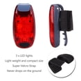 thumbnail image 5 of 4 Pcs Light Waterproof Red Flashing Bicycle Rear Light, Suitable for Running, Walking, Cycling, Helmet, Etc, 5 of 8