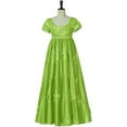 thumbnail image 2 of Elegant Green High Waist Ball Gown, 2 of 8