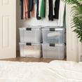 thumbnail image 5 of IRIS 60 Qt. Plastic Storage Bins with Sealed Lids, Clear Gasket Box, Airtight Containers 4Pk, 5 of 14