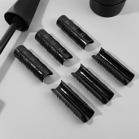 LABSERRON Garden Buildings Tube Clip Sturdy Black for Tarpaulin Fixing 30Pcs