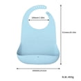 thumbnail image 4 of Bpa Free Adjustable Waterproof Silicone Adult Bibs Pink 1525#, 4 of 5