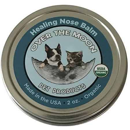 Over The Moon Pets- Certified Organic Nose Balm for Dogs - Unscented, Natural and Safe Healing for Chapped, Cracking, Dry Noses, 2 (Best Organic Dry Dog Food)