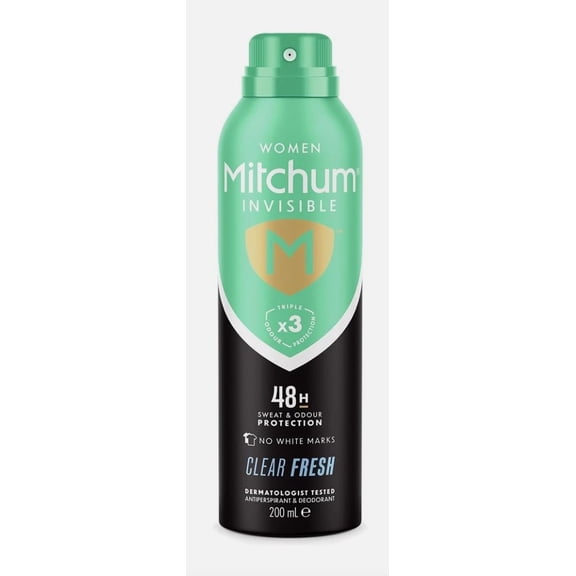 Mitchum Invisible Clear Fresh Anti Perspirant Spray 200 ml