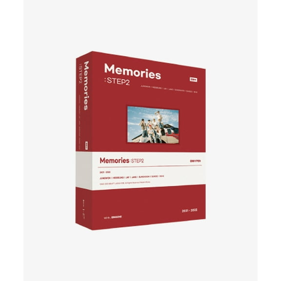 Enhypen - Memories: Step 2 - Digital Code - incl. 244pg Photobook, Folding Poster, SNS Photo   Photocard - Music & Performance - CD