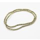 thumbnail image 3 of Round Non-magnetic Synthetic Hematite Beads Strands Imitation Pyrite Faceted Antique Bronze Plated 3mm Hole: 0.5mm about 132pcs/strand 16 inch, 3 of 3