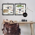 thumbnail image 4 of Stupell Industries Vintage Fishing Gear Sports Painting Black Floater Framed Canvas Art Print Wall Art, 25 x 25, Set of 2, 4 of 10