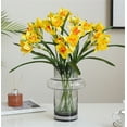 thumbnail image 2 of MAMOWEAR Artificial Daffodil Flowers Real Touch Silk Daffodils Narcissus Spring Flower Flower Arrangement for Home Wedding Decor(6PCS, Yellow), 2 of 6