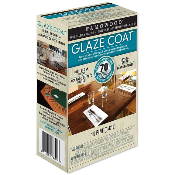 Famowood 5050060 Glaze Coat Epoxy Adhesive Kit - Pint Clear
