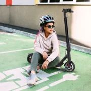 Hiboy S2 Lite 6.5in Solid Tires Electric Scooter, 350W Peak Motor,up to 10.6 Miles Long-Range & 13mph for Teens