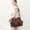 Brown-207, variant on Women Large Purses and Handbags Shoulder Bag PU Leather Multi-Pocket Tote Bag