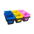 thumbnail image 2 of Bandeja para macetas de , bandeja para plantar, ligera, práctica con maceta para plantas, soporte para transporte, soporte para macetas pequeñas 6 celdas, 2 of 8