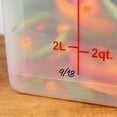 thumbnail image 4 of TrueCraftware- 8 Qt. Polypropylene Square Food Storage Container Translucent - Space Saving Food Storage Container Meal Prep Pantry Storage Container Reusable for Kitchen Organization Dishwasher Safe, 4 of 5