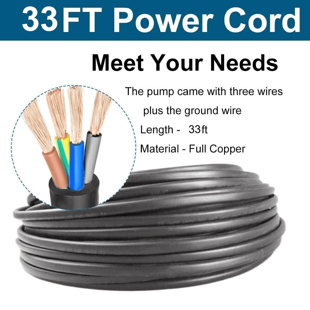iMeshbean 1HP 3" Deep Well Submersible Pump Stainless Steel Screw Pump 380FT Hmax 10GPM 110V w/Control box