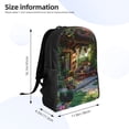 thumbnail image 4 of Disketp Charming Garden Patio Mochila Unisex de Apertura Lateral Completa, Mochila para Laptop para Escuela, Trabajo y Viajes, 4 of 8