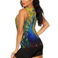 thumbnail image 3 of Zufioo Peacocks Print Women's Vest, Sleeveless Quick-drying Sports T-shirt, Suitable for Yoga, Running, Fitness-X-Large, 3 of 7