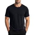 thumbnail image 5 of Mens Cooling T-Shirt, Moisture Wicking Quick Dry Athletic Tee, Lightweight Breathable Summer Shirt for Hot Weather Size 3XL Black, 5 of 6