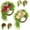 2pcs-b, variant on Rustic Bohemian Wreath for Front Door, Double-Sided Door Hanging with Linen Bow & Greenery, Farmhouse Boho Decor for Home Patio Porch Entryway