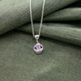 thumbnail image 4 of Silver June Birthstone Necklace and Drop Earrings Set with Bohemian Crystals, Silver Plated, Birthday Month Gift, Great for Mom., 4 of 11