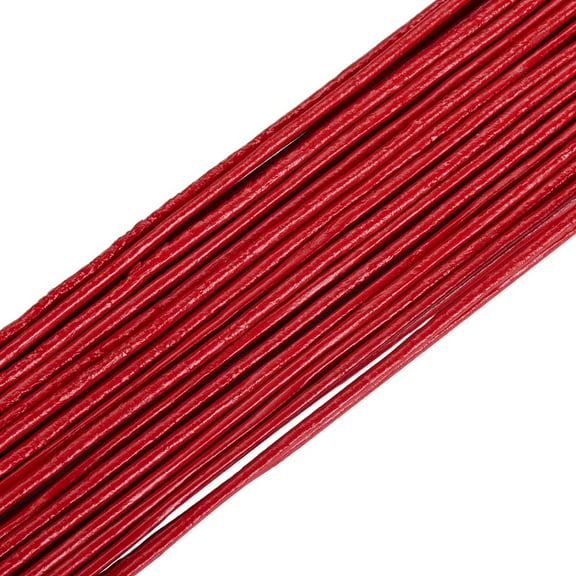 Cowhide Leather Cord Leather Jewelry Cord Jewelry DIY Making Material Round Dyed Red 1.5mm