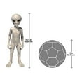 thumbnail image 3 of Design Toscano Moyen hors de Ce Monde Statue Extraterrestre, 3 of 6