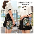 thumbnail image 6 of FORMRS Crossbody Bag for Women Quilted Travel Shoulder Cell Phone Purse with Chain Strap Handbag, Blue Geometric Flowers, 6 of 7
