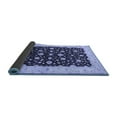thumbnail image 2 of Ahgly Company Indoor Square Oriental Blue Traditional Area Rugs, 7' Square, 2 of 4