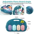 thumbnail image 3 of Babyeap Baby Gym Play Mat 3 in 1 Fitness Rack with Music and Lights Fun Piano Baby Activity Center,Blue, 3 of 9