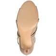 thumbnail image 6 of Journee Womens Samara Back Heel Zip Peep Toe Stiletto Booties, Widths Available, 6 of 10