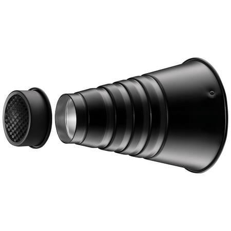 UPC: 0810008712177 | Snoot with Honeycomb Grid  Bowens-Mount  Silver/Black