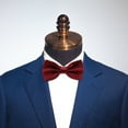 thumbnail image 4 of Trayknick Men Tie Bow Smooth Solid Color Adjustable Lightweight Korean Style Wedding Tie for Party Banquet Prom, 4 of 13