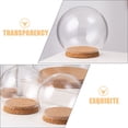 thumbnail image 3 of Clear Glass Display Dome with Base for Decoration Transparent Box Case for Crafts 3 Pieces, 3 of 6