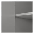 thumbnail image 4 of Bensa Modern Double Door Storage Cabinet with Drawers and Adjustable Shelves, Grey, 4 of 13