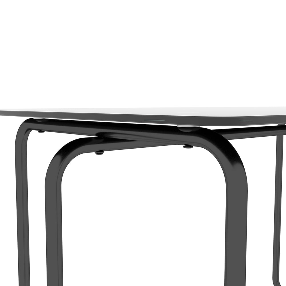 Kadyn 1-piece Rectangle Dining Table, Modern Kitchen Table with Metal Frame, Tempered Glass Dining Table for Kitchen Room, Black Kadyn 1-piece Rectangle Dining Table, Modern Kitchen Table with Metal Frame, Tempered Glass Dining Table for Kitchen Room, Black
