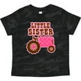 thumbnail image 3 of Inktastic Pink Tractor Little Sister Girls Toddler T-Shirt, 3 of 5