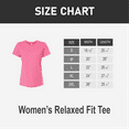 thumbnail image 2 of BELLA+CANVAS Women Relaxed Fit Triblend Tee, Short Sleeve Crew Neck Shirt, Charity Pink Triblend, 3XL, 2 of 5