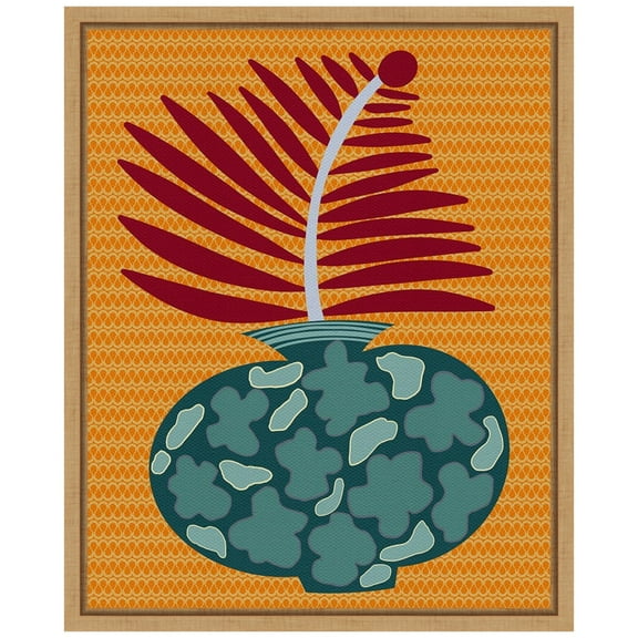 Amanti Art Snappy Botanical II Framed Canvas Wall Art Print