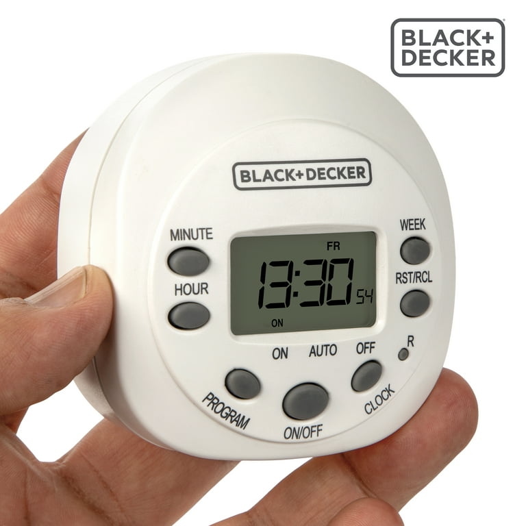 Black + Decker Indoor Grounded Digital Timer 