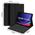 thumbnail image 5 of 1 Ensemble Clavier pour Tablette et Étui de Protection Clavier Coloré Sans Fil Compatible Bluetooth avec Cadeau de Haute Qualité, 5 of 5