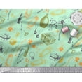 thumbnail image 2 of Soimoi Modal Satin Fabric Jewelry,Bellies & Lipstick Fashion Decor Fabric Printed Yard 42 Inch Wide, 2 of 3